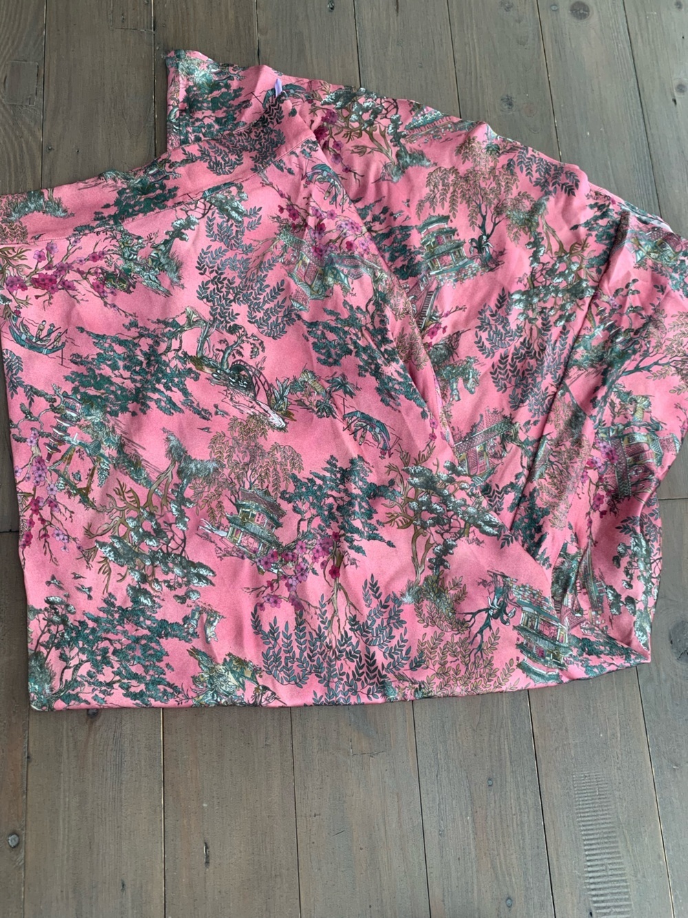 NWOT L'Agence Ryker silk maxi skirt floral chinoserie - Picture 7 of 11